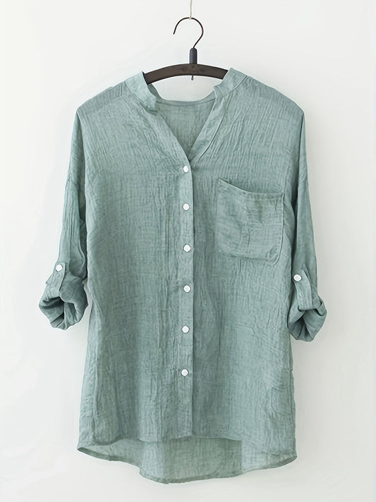 Elvira | Elegante Linnen Zomerblouse