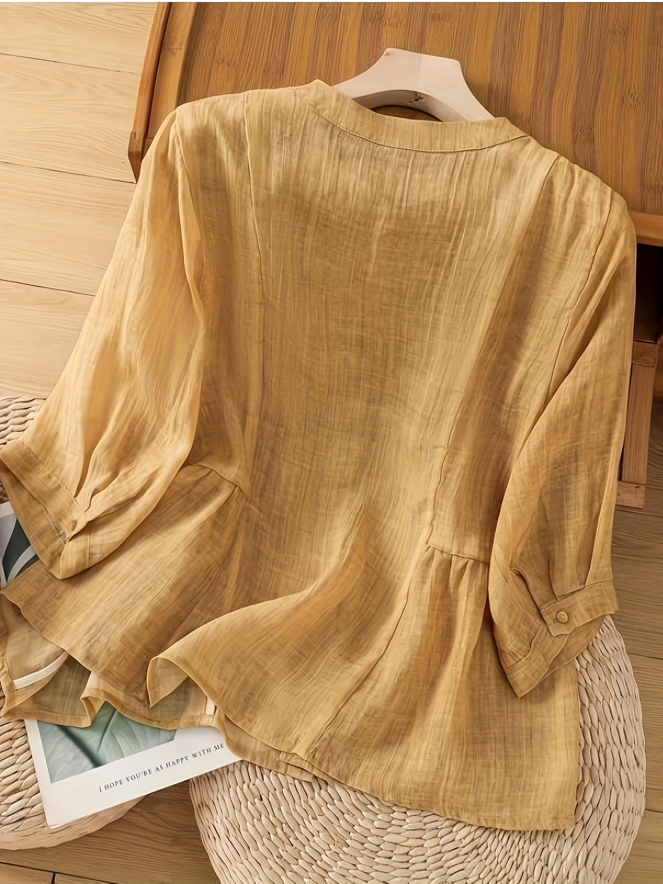 Saskia | Klassieke Linnen Blouse