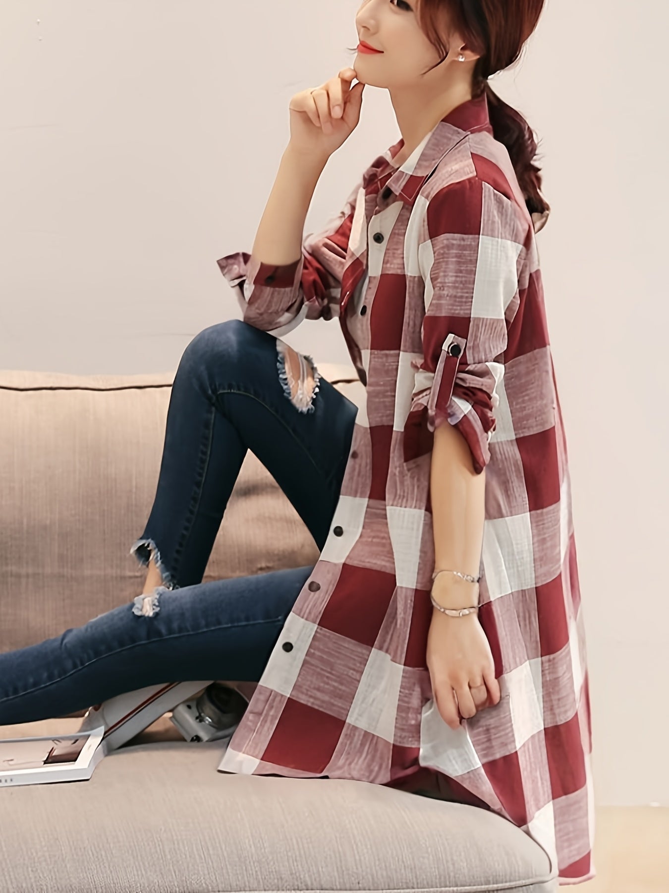 Loretta | Zachte Blouse met Kraagje