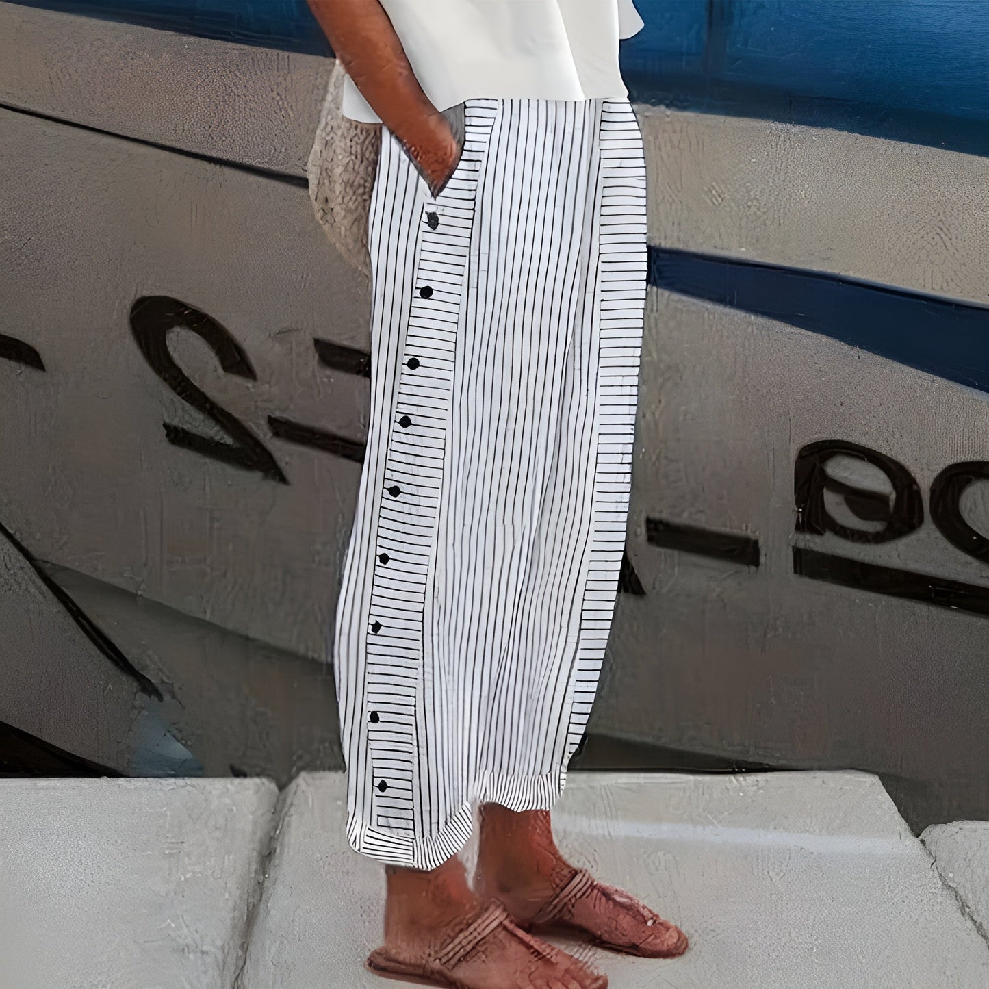 Sandrine | Luchtige Linnen Loungebroek