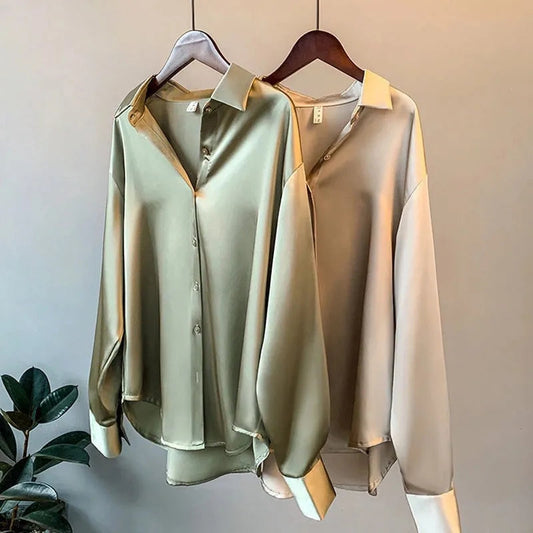 Camicia | Satijnen Blouse voor Dames